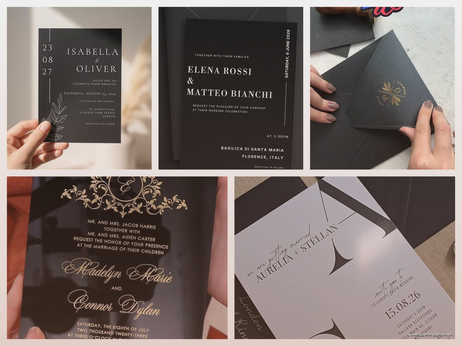Black Wedding Card: Design & Ordering Guide
