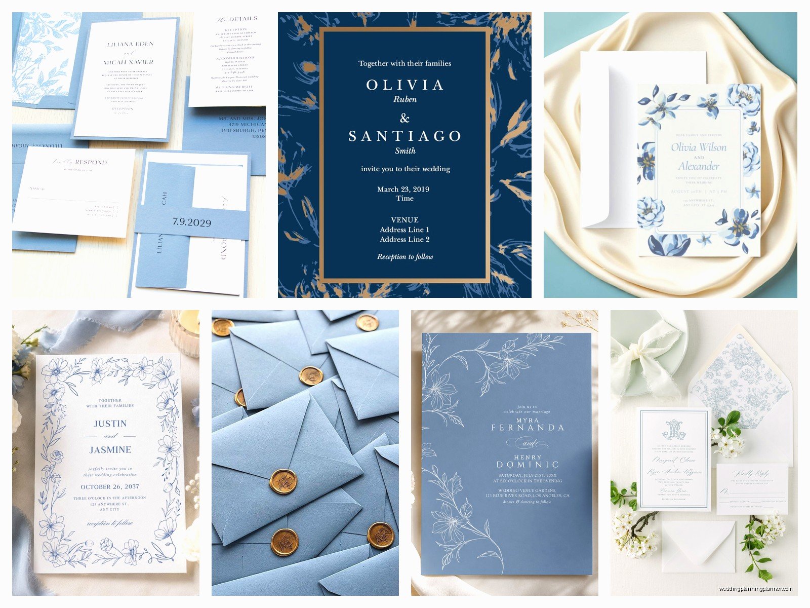 Blue Invitations: Design & Ordering Guide