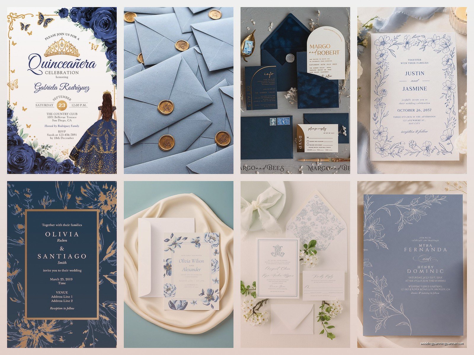 Blue Invitations: Design & Ordering Guide
