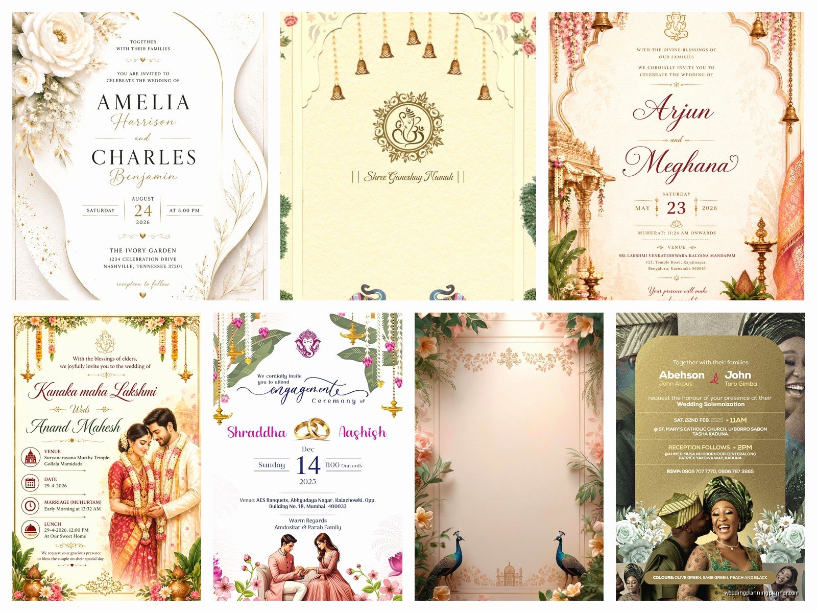 Digital Marriage Invitation Card: E-Invite Designs