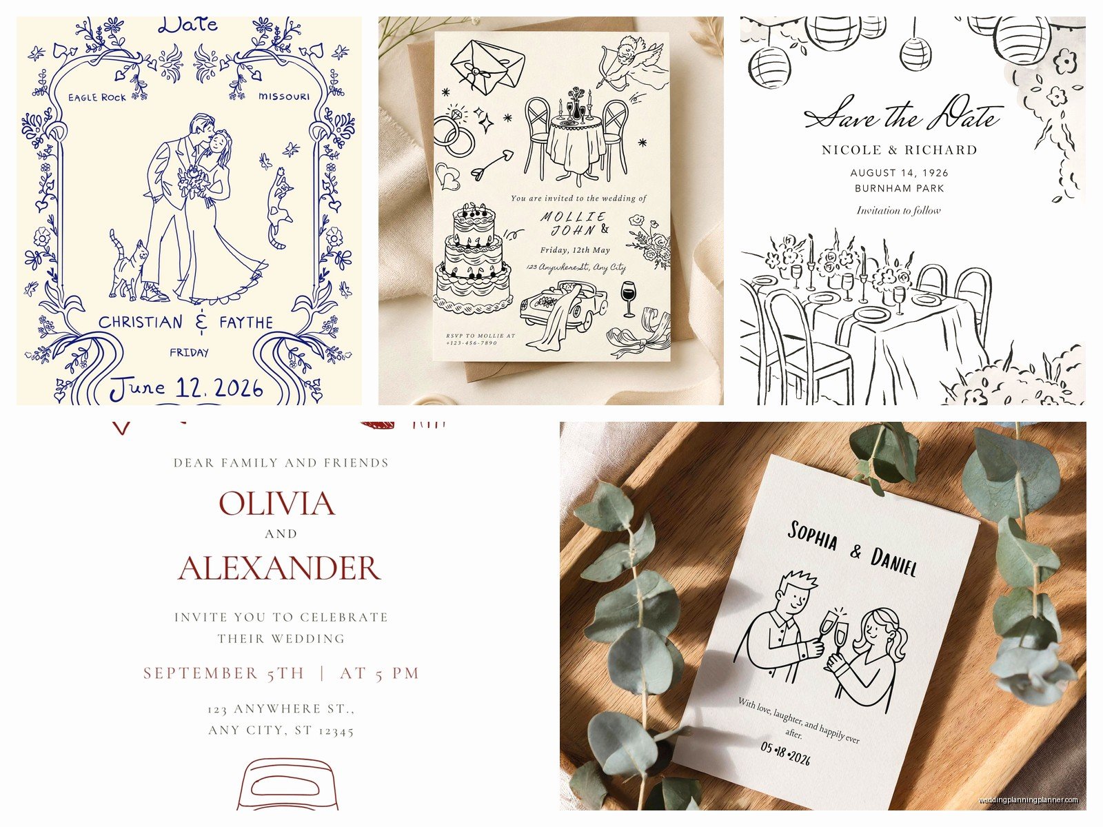 Doodle Wedding Invitation: Design & Ordering Guide