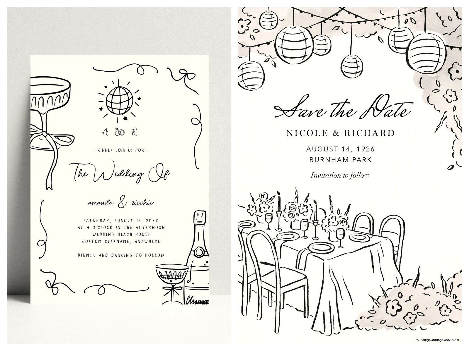 Doodle Wedding Invitation: Design & Ordering Guide
