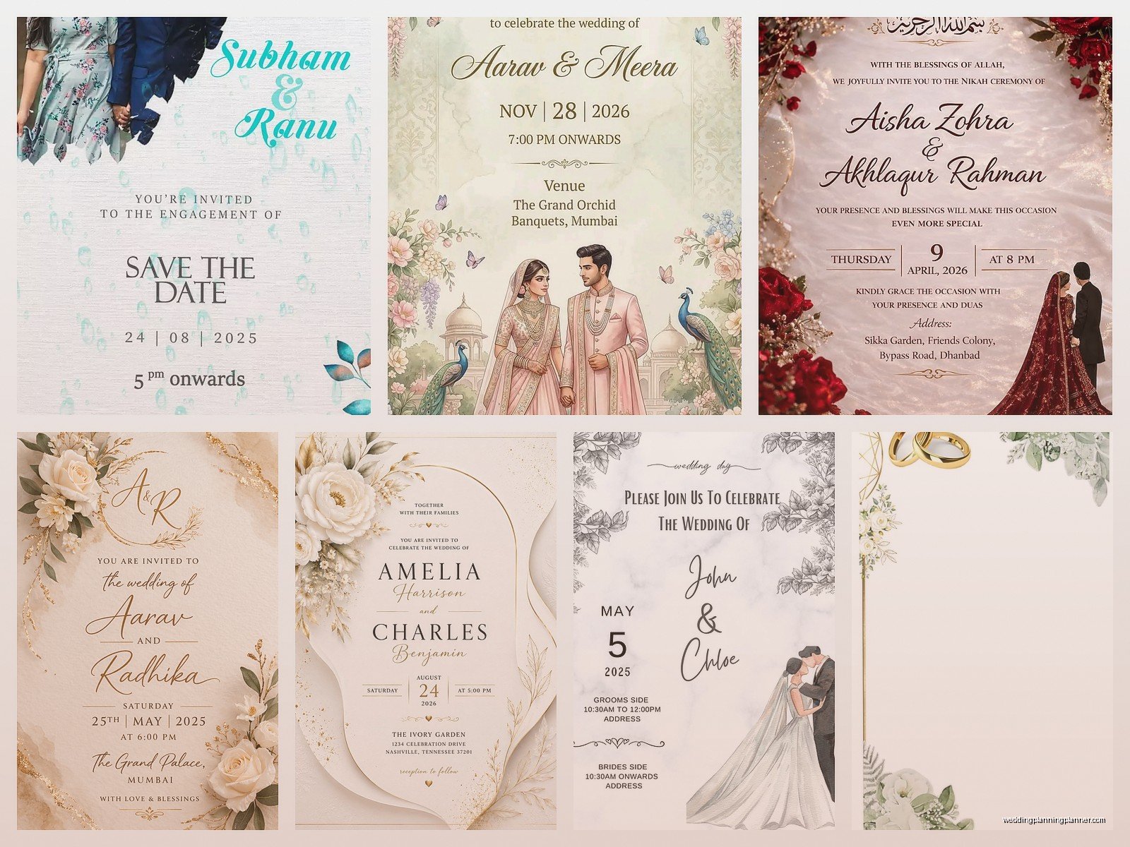 E Marriage Invitation Card: Design & Ordering Guide