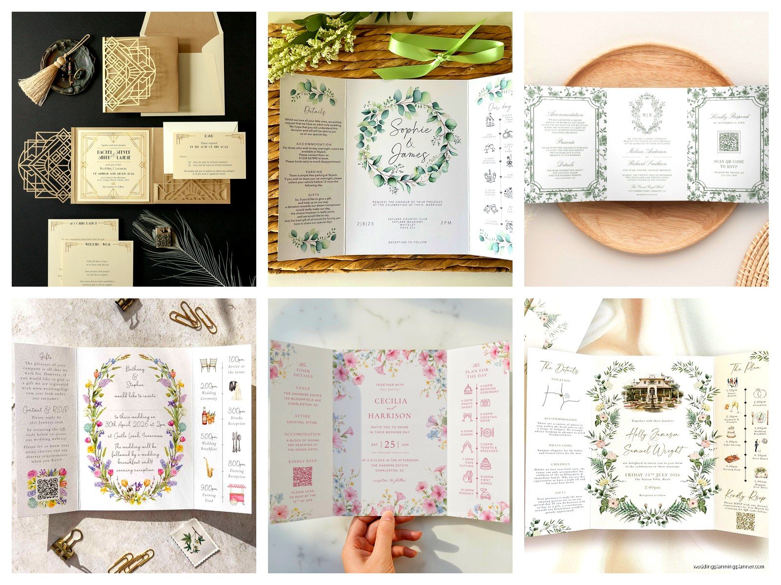 Gatefold Invitation: Two-Door Opening Folded Design