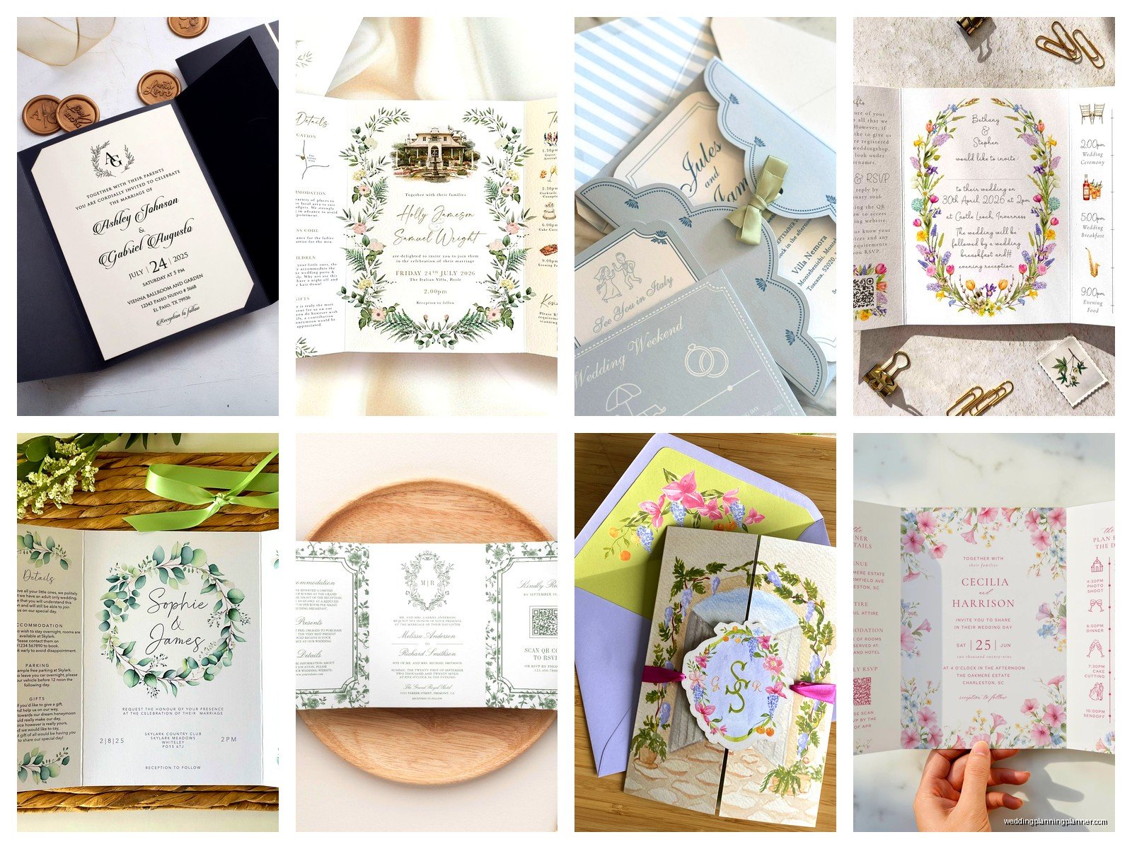Gatefold Invitation: Two-Door Opening Folded Design