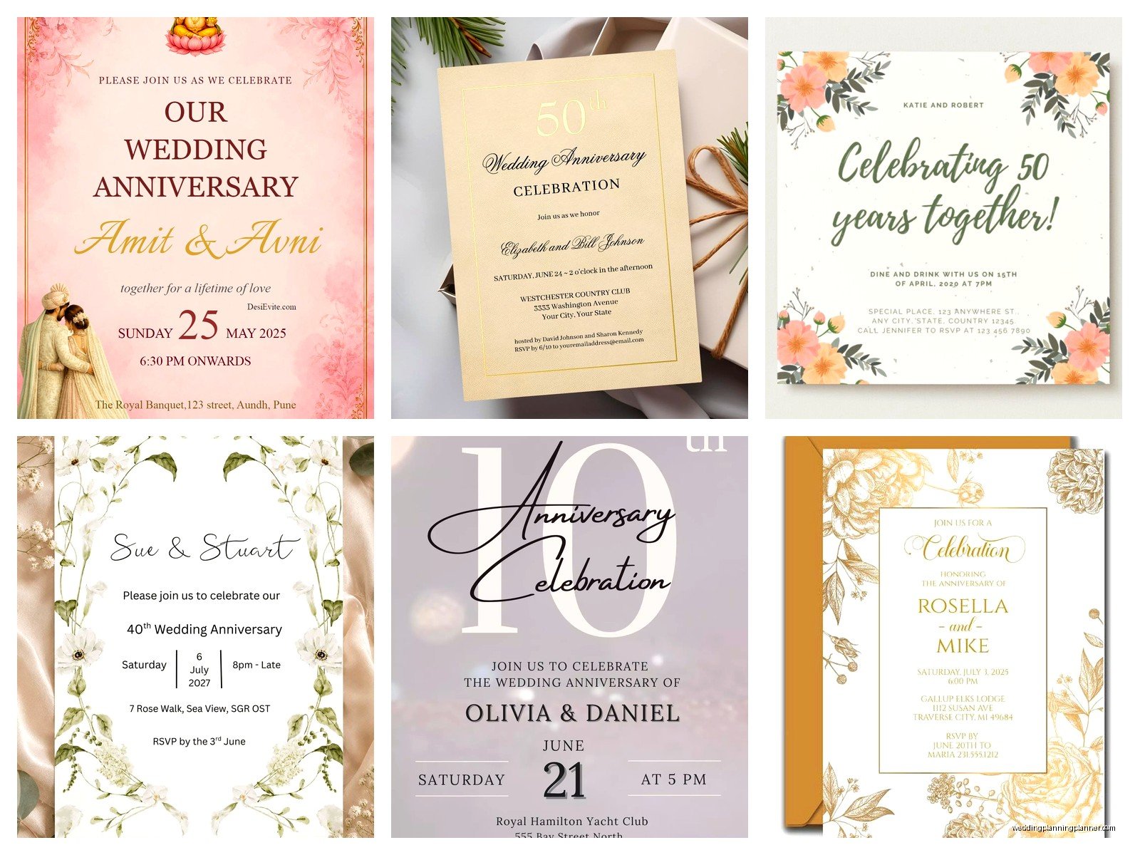Invitation Card For Marriage Anniversary: Design & Ordering Guide