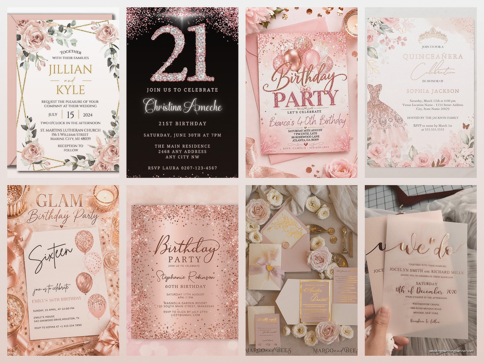 Invitation Rose Gold: Design & Ordering Guide