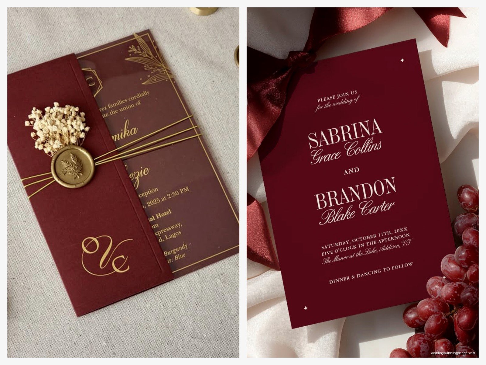 Maroon Wedding Invitation: Design & Ordering Guide