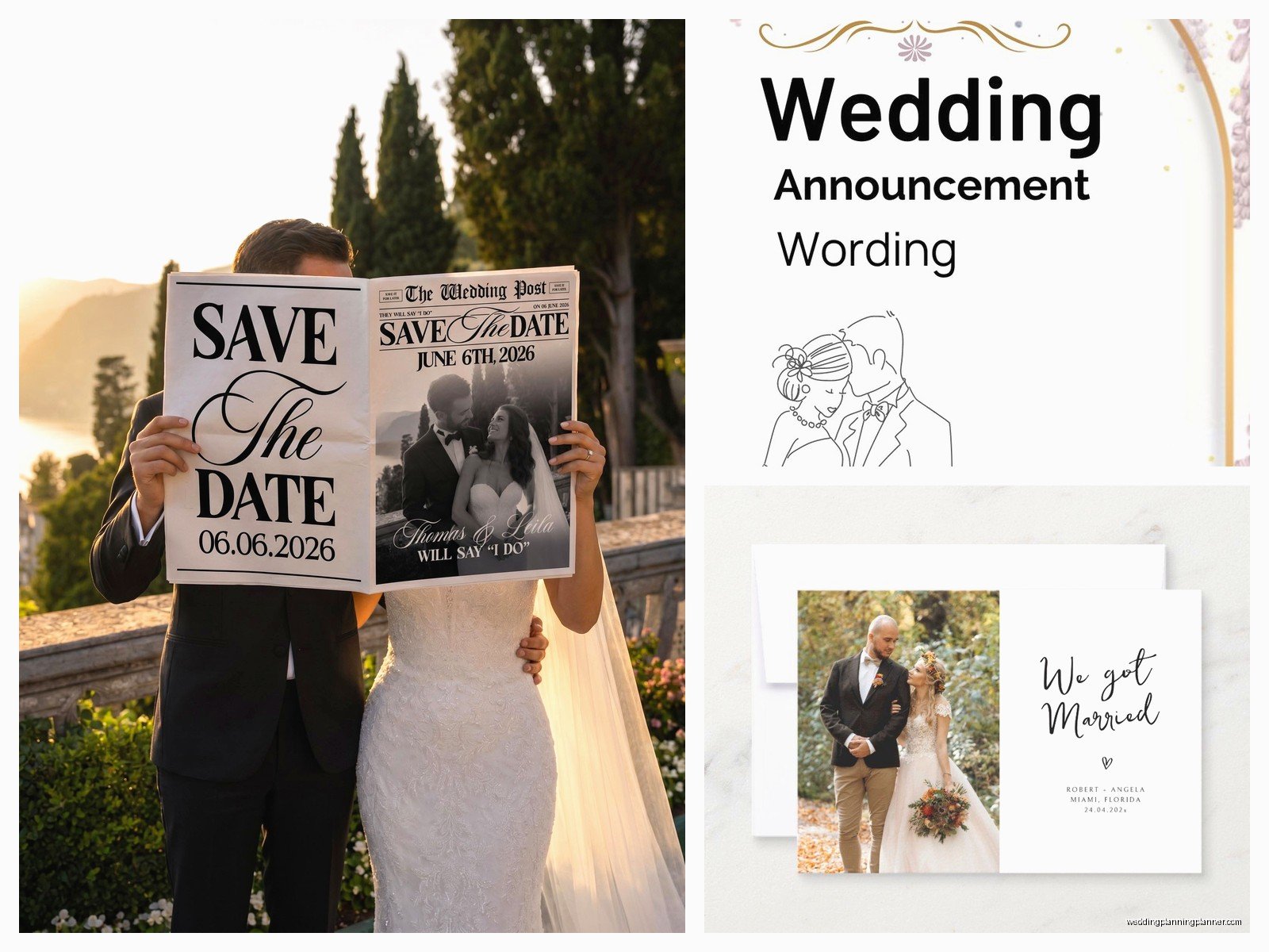 Marriage Announcement: Post-Wedding Notification Cards