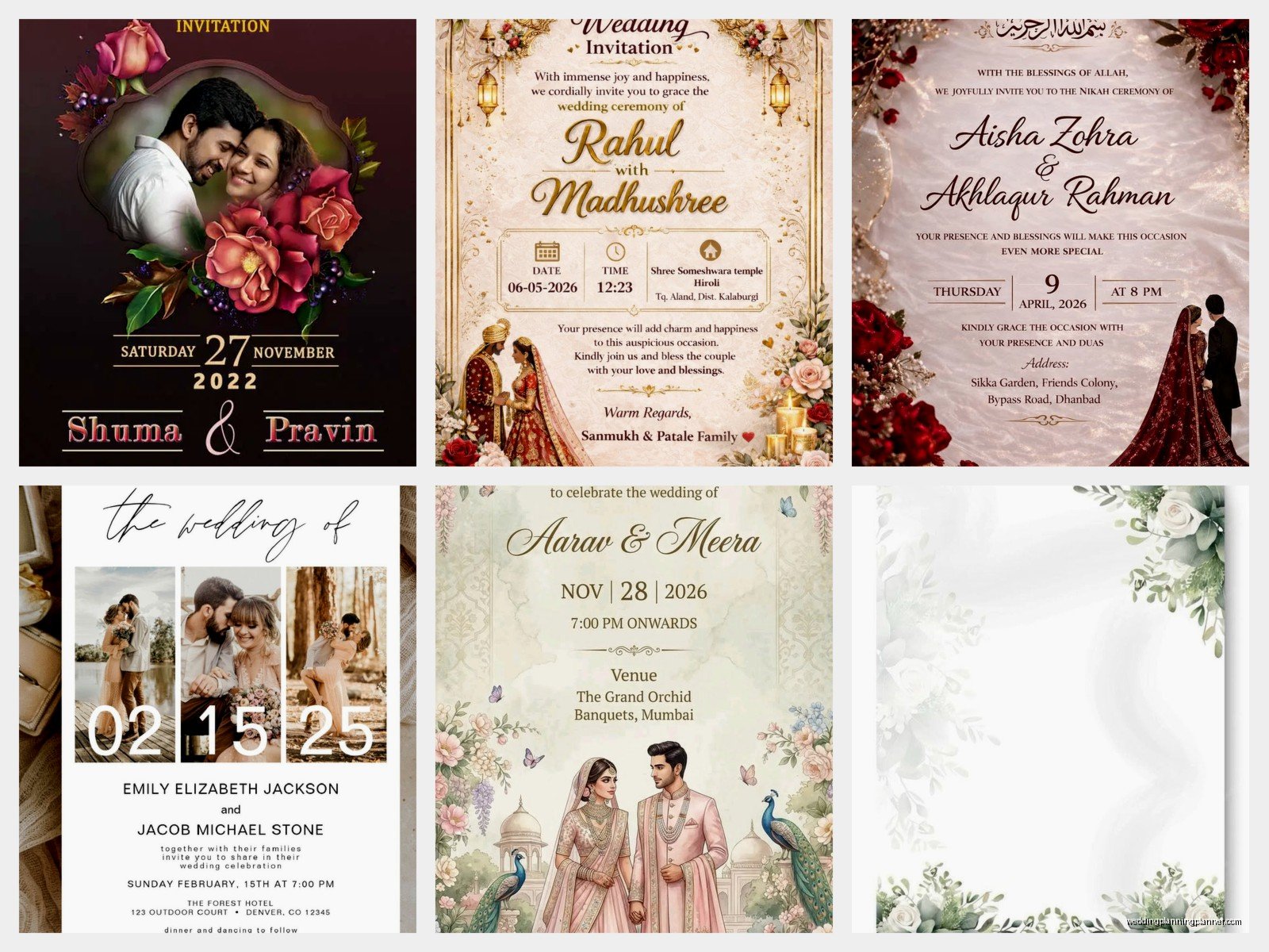 Marriage Card Photo: Design & Ordering Guide