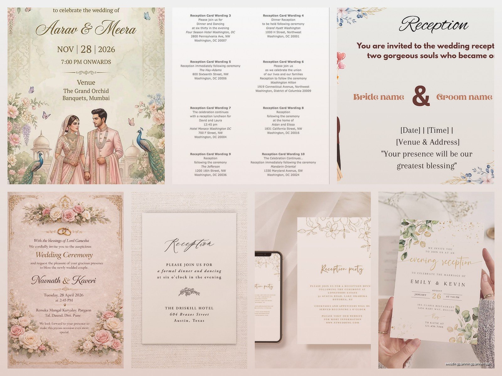 Marriage Reception Card: Design & Ordering Guide
