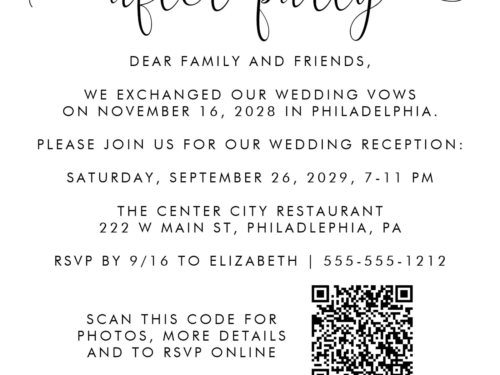 Marriage Reception Invitation: Design & Ordering Guide