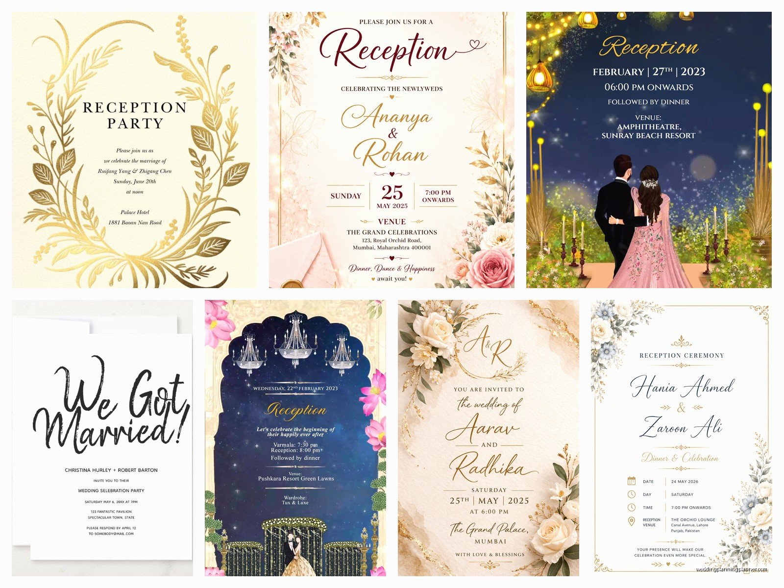 Marriage Reception Invitation Card: Design & Ordering Guide