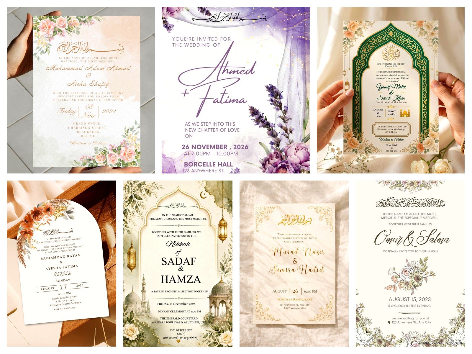 Muslim Nikah Invitation Card: Design & Ordering Guide