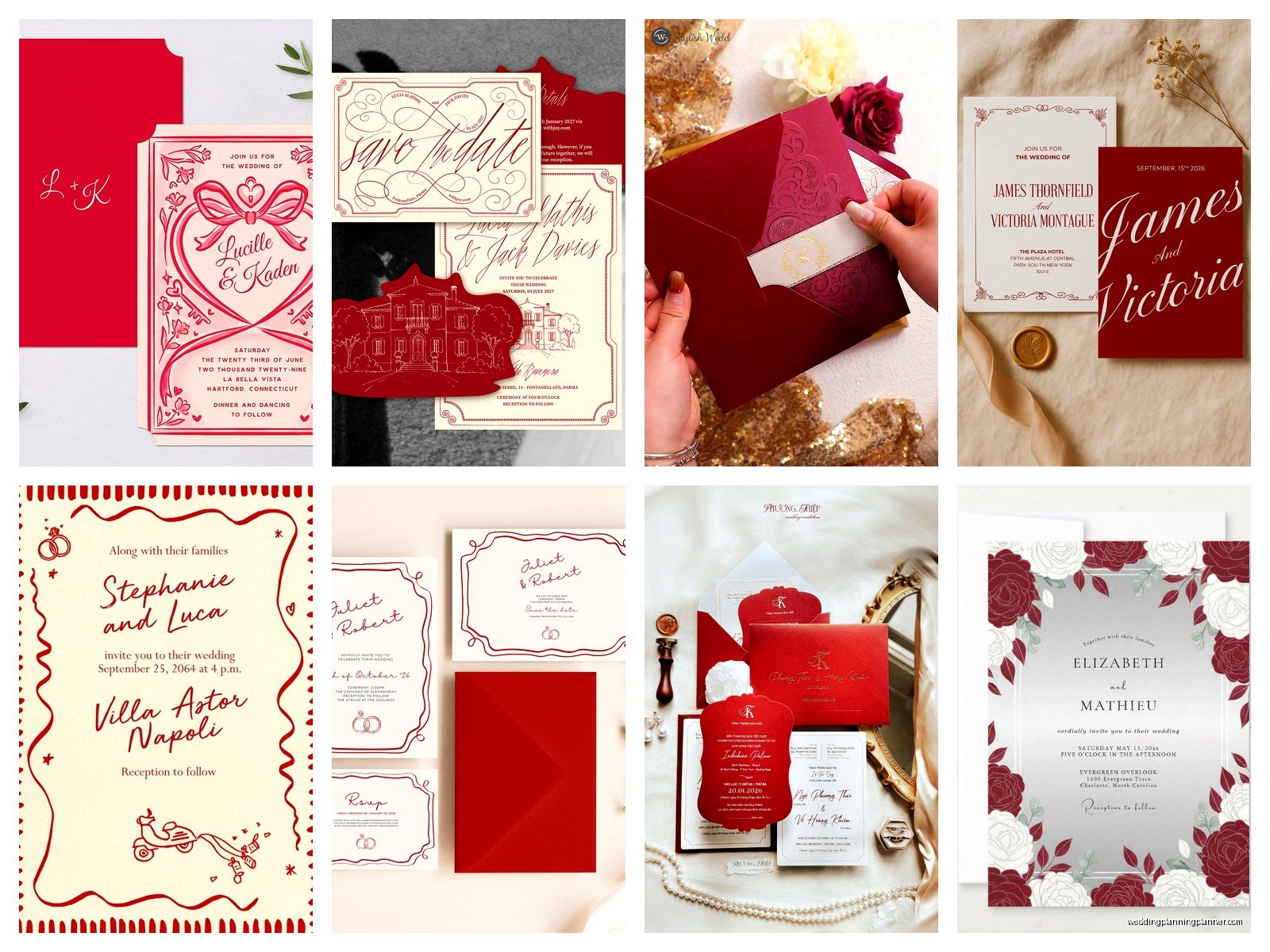 Red And White Wedding Invitations: Design & Ordering Guide