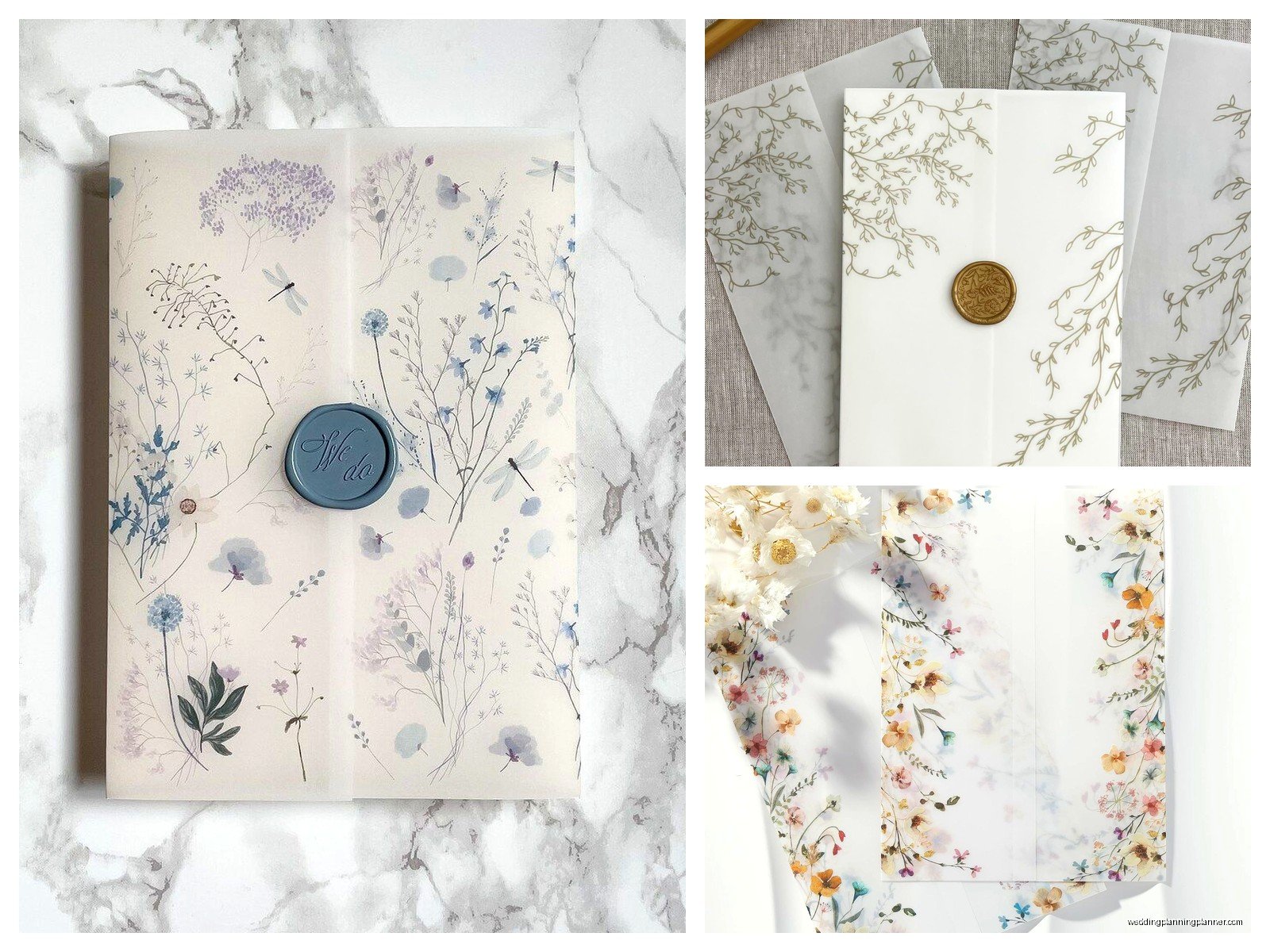 Vellum Jackets: Translucent Invitation Wrap Sleeves