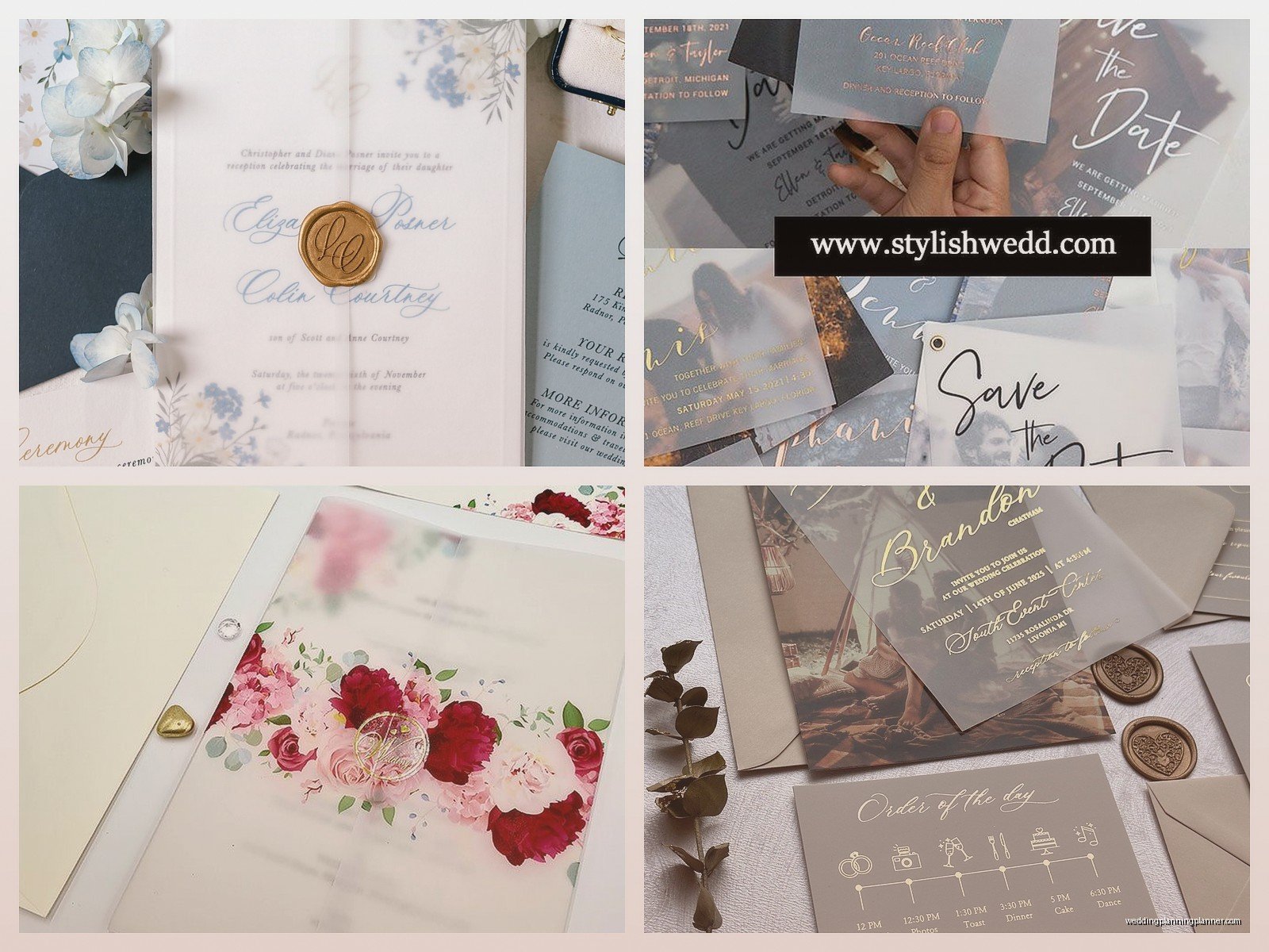 Vellum Paper Invitations: Translucent Material Designs