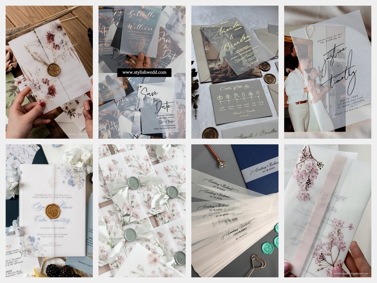 Vellum Paper Invitations: Translucent Material Designs