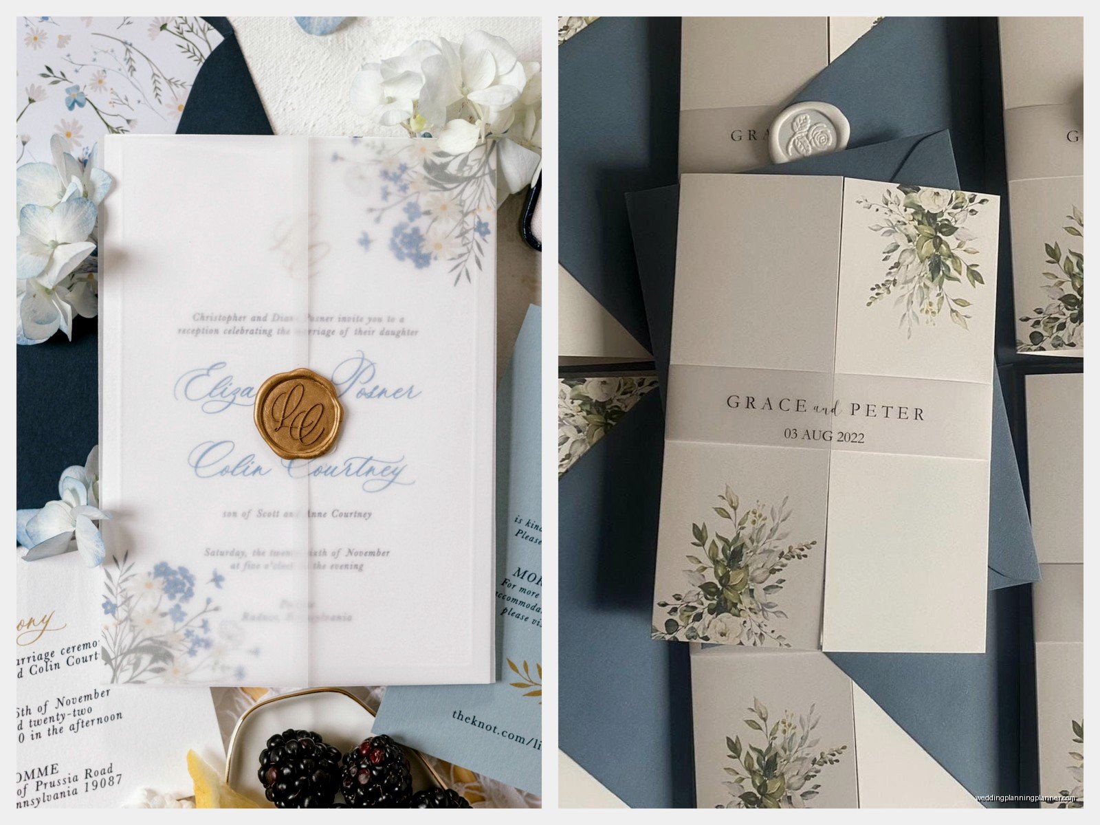Vellum Wrapped Wedding Invitations: Translucent Layer