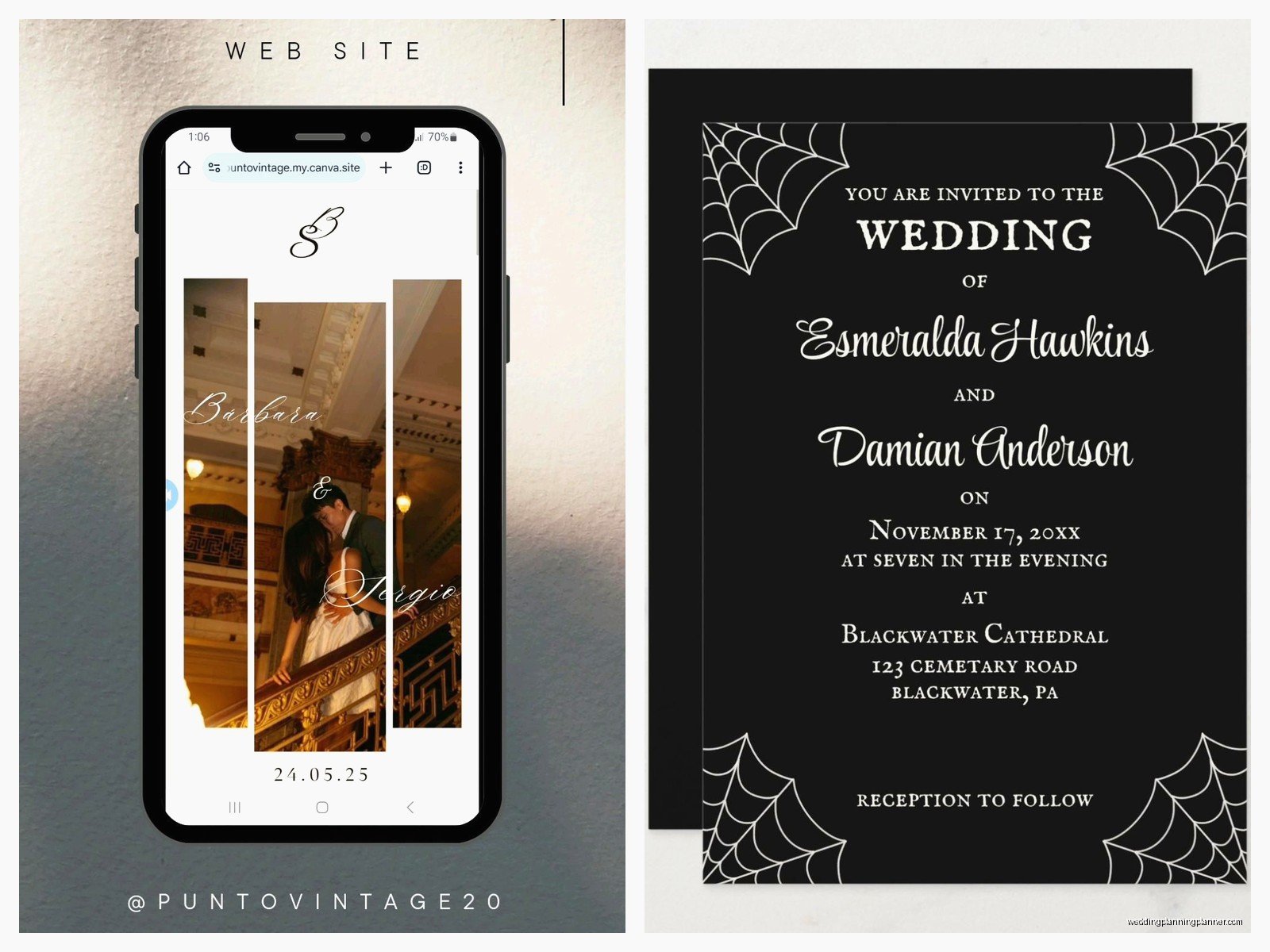 Web Wedding Invitation: Online Event Site Design