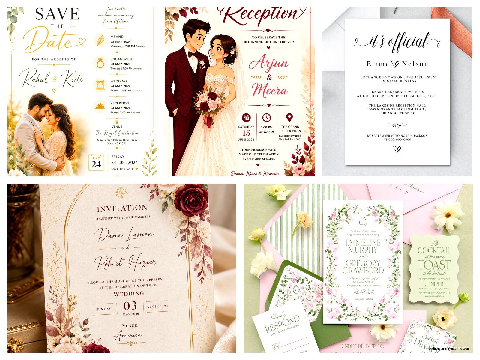 Wedding And Reception Invitation: Design & Ordering Guide