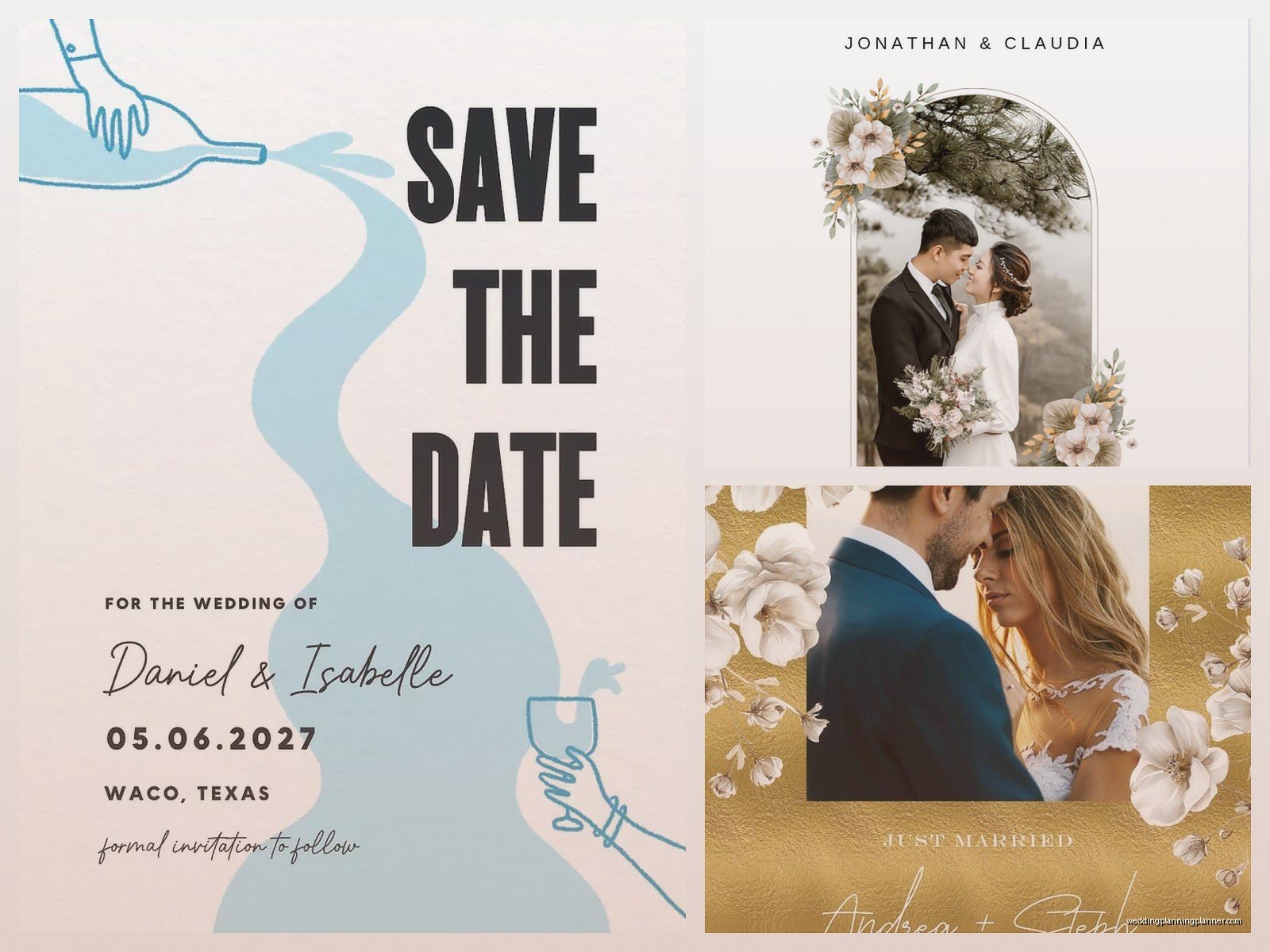 Wedding Announcement Template: Post-Wedding Card Downloads
