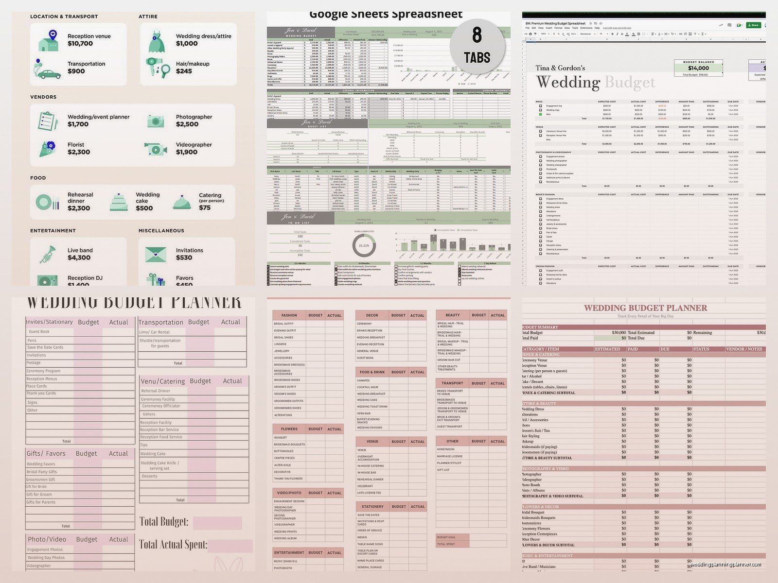 Wedding Budget Spreadsheet: Free Excel Template Downloads