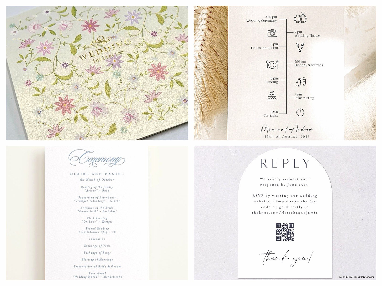 Wedding Ceremony Card: Design & Ordering Guide