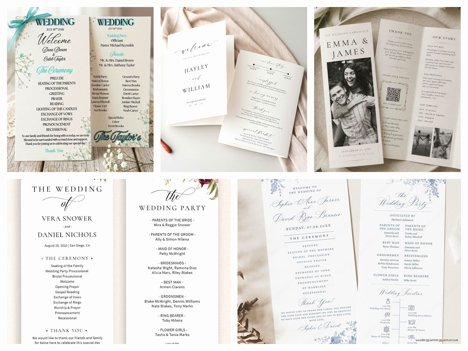 Wedding Ceremony Program Template: Order of Service Downloads