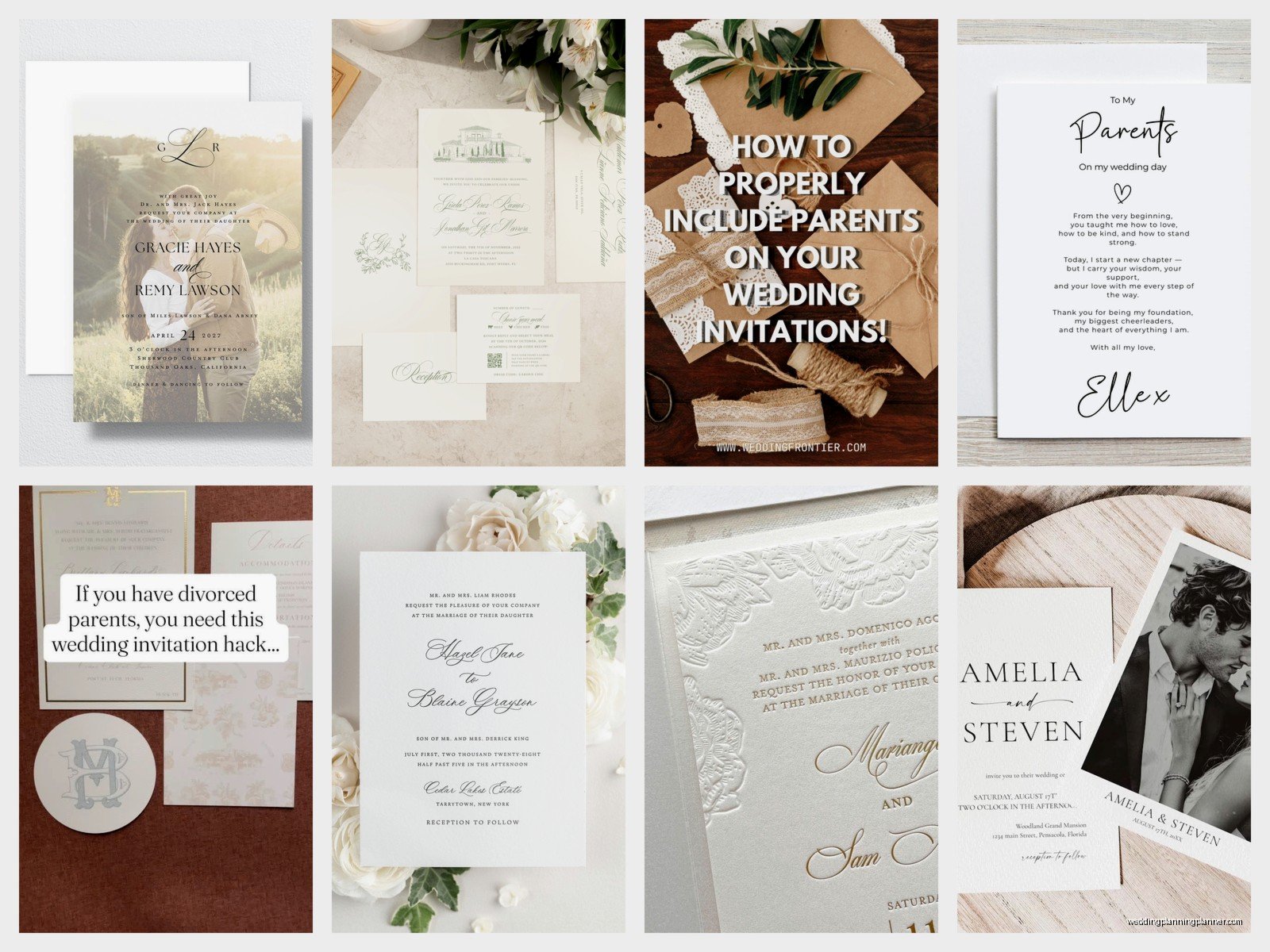 Wedding Invitation From Parents: Design & Ordering Guide