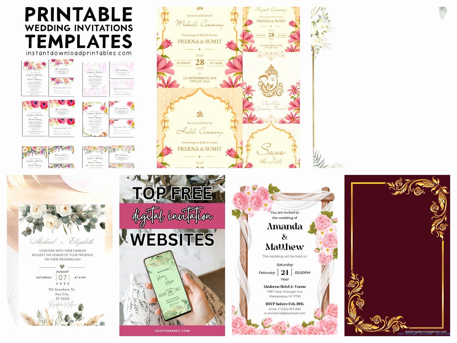 Wedding Invitation Templates Free Download: Editable Files