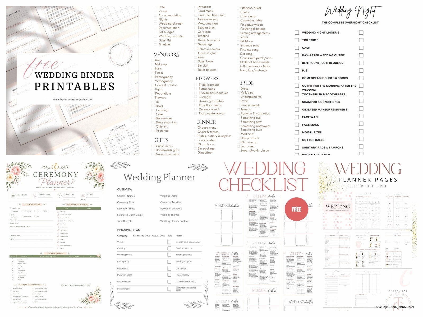 Wedding Planning Templates: Free Organizational Downloads