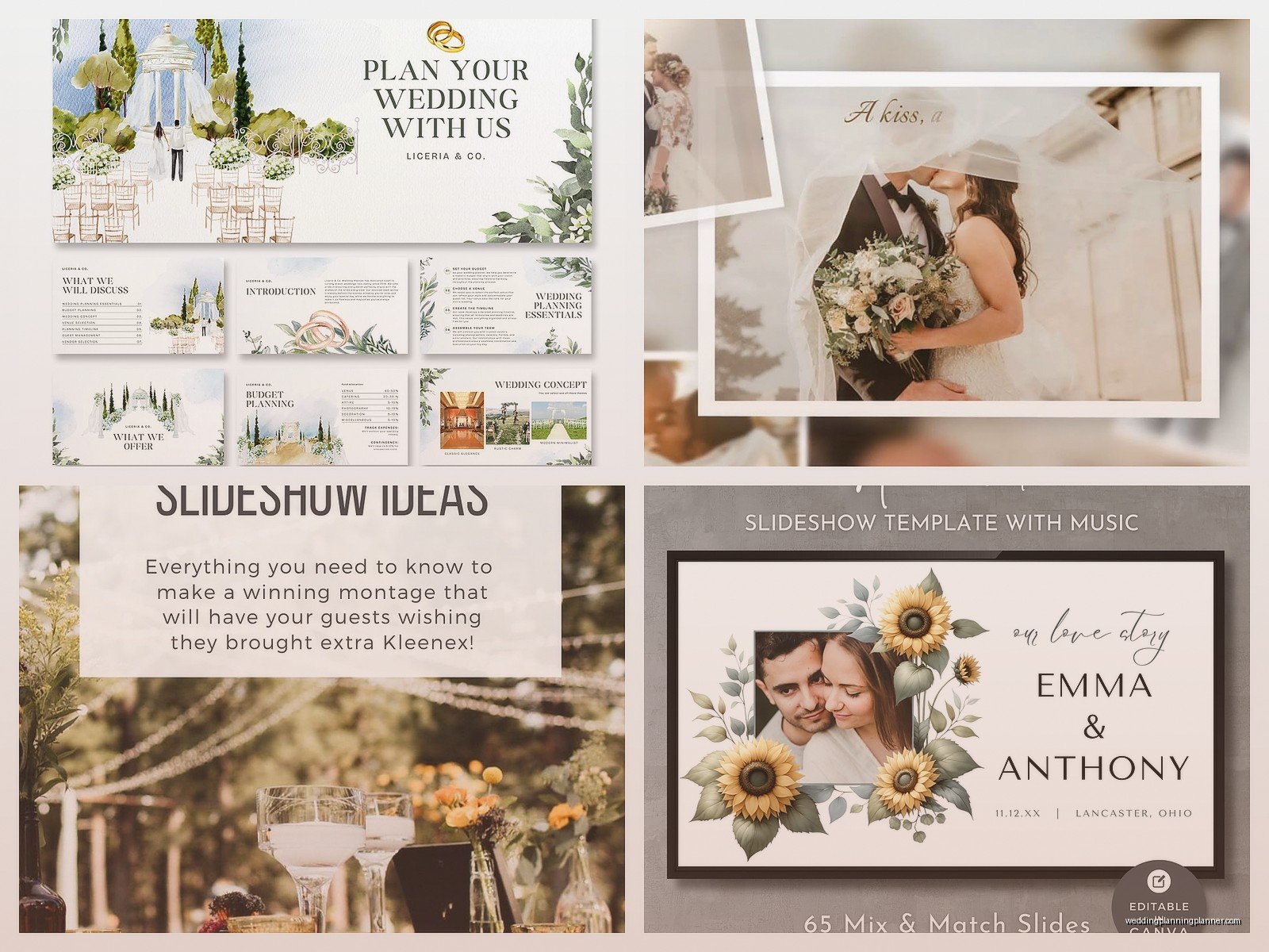 Wedding Slideshow Template: Reception Display Downloads