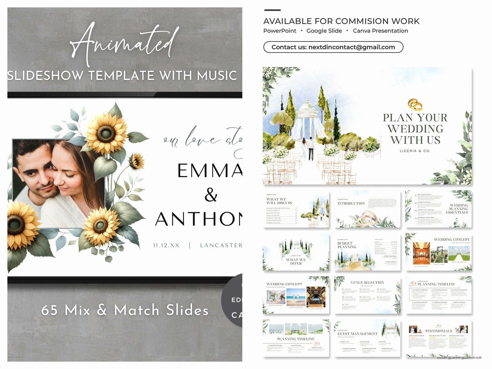 Wedding Slideshow Template: Reception Display Downloads