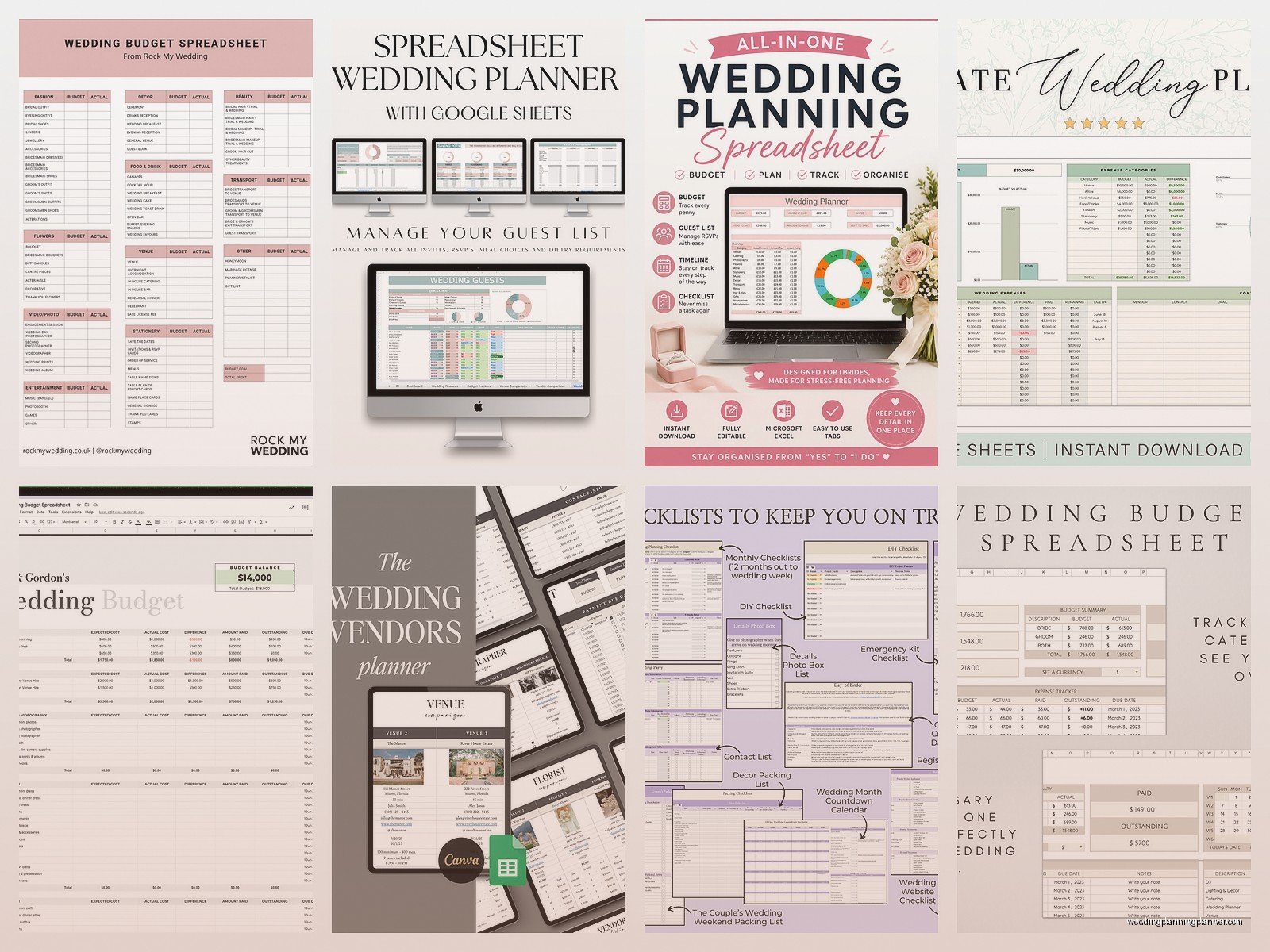 Wedding Spreadsheet: Complete Planning Excel Template