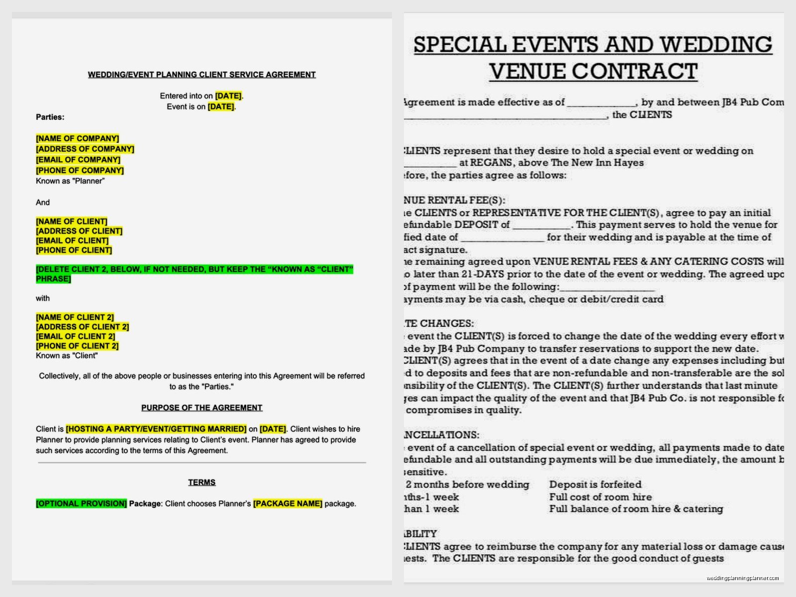 Wedding Venue Contract: Location Agreement Guide