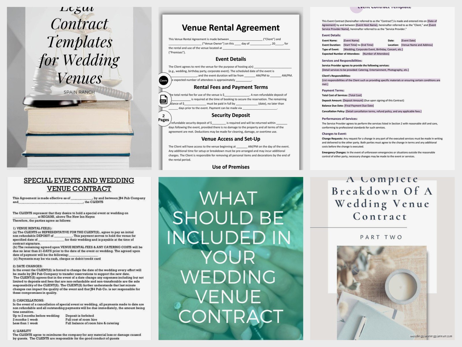 Wedding Venue Contract Template: Location Agreement Form