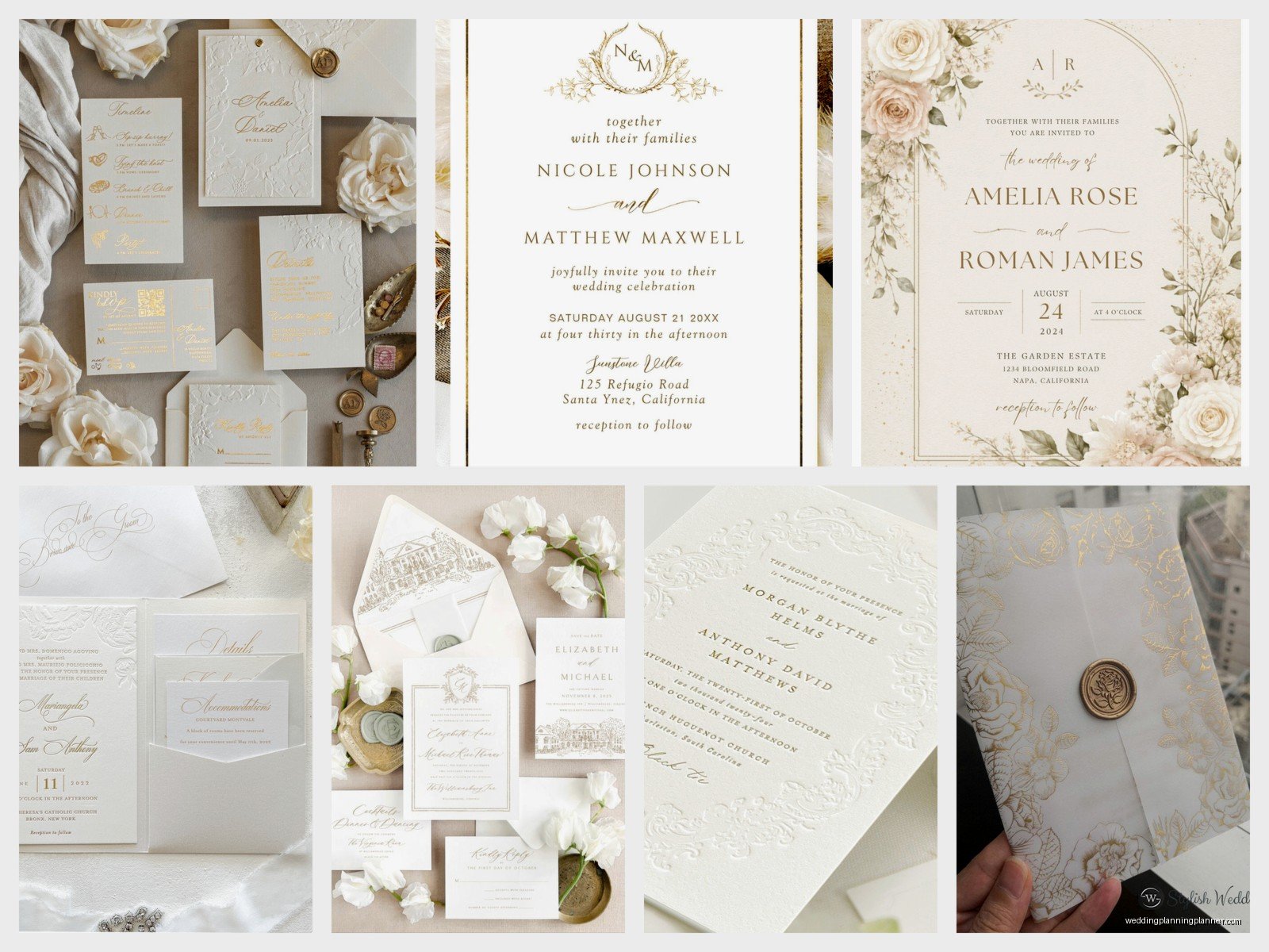 White And Gold Invitations: Design & Ordering Guide