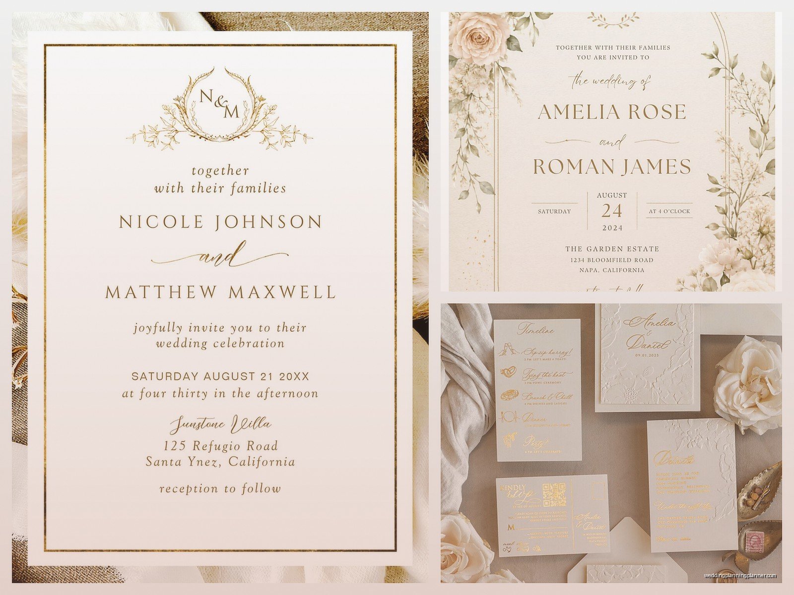White And Gold Invitations: Design & Ordering Guide