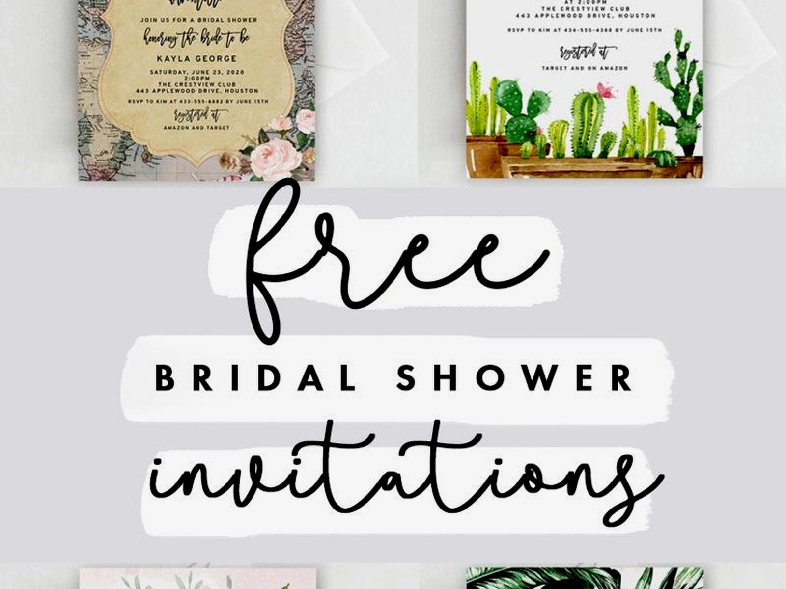 Bridal Shower Templates: Party Planning Downloads
