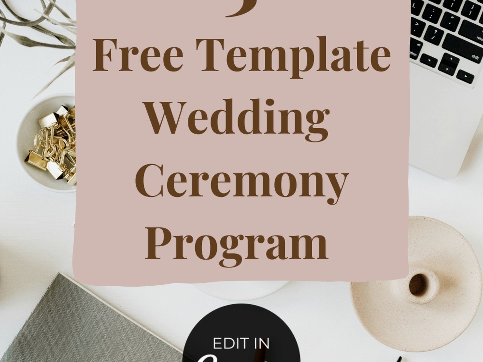 Ceremony Program Template: Order of Service Downloads