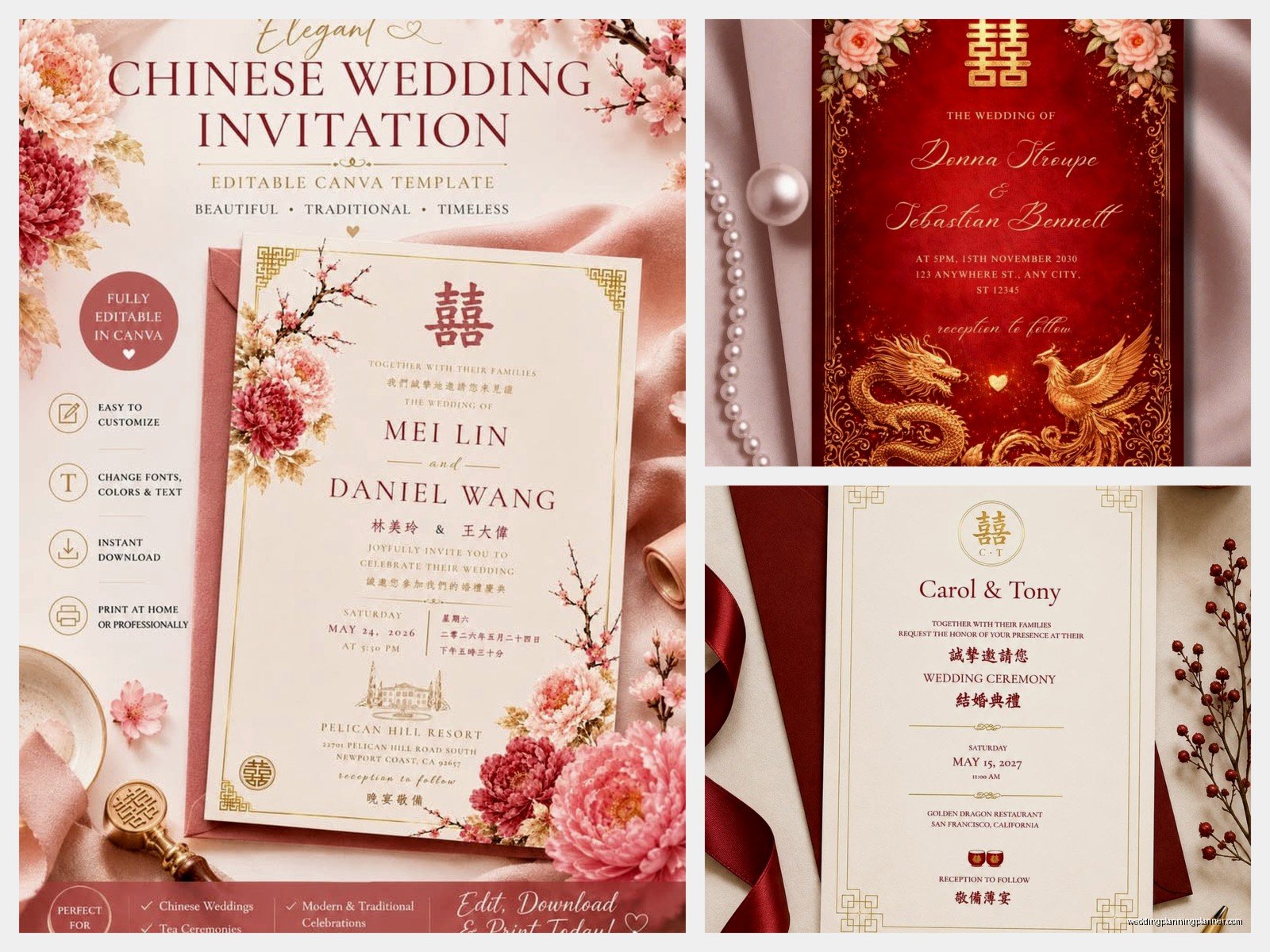 Chinese Wedding Invitation Template: Cultural Downloads