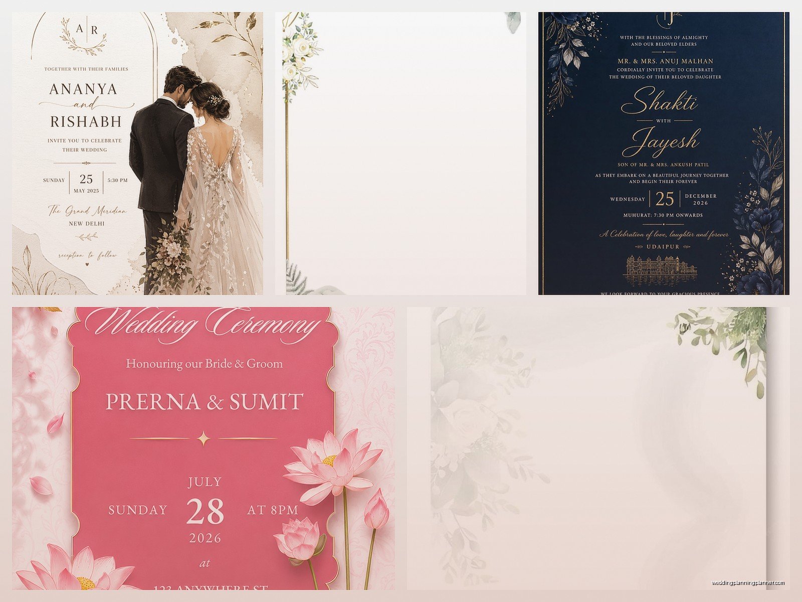 Digital Wedding Invitation Templates: E-Invite Downloads