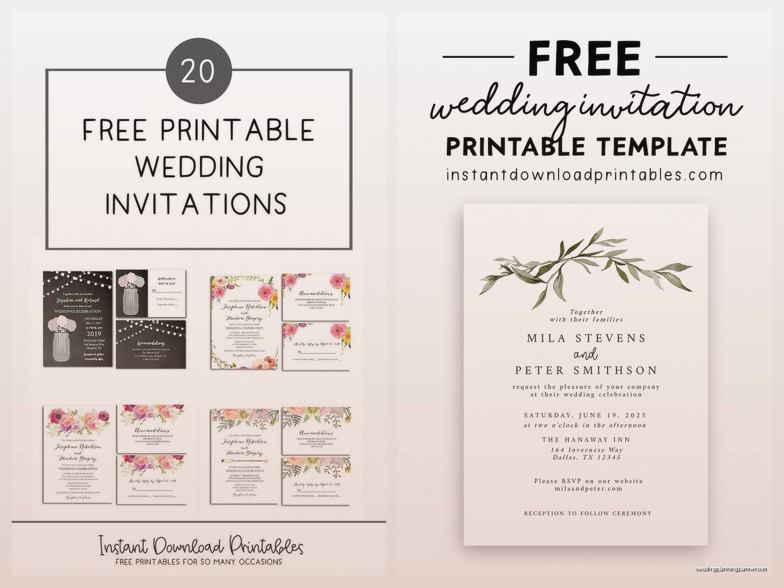 DIY Wedding Invitations Templates: Handmade Downloads