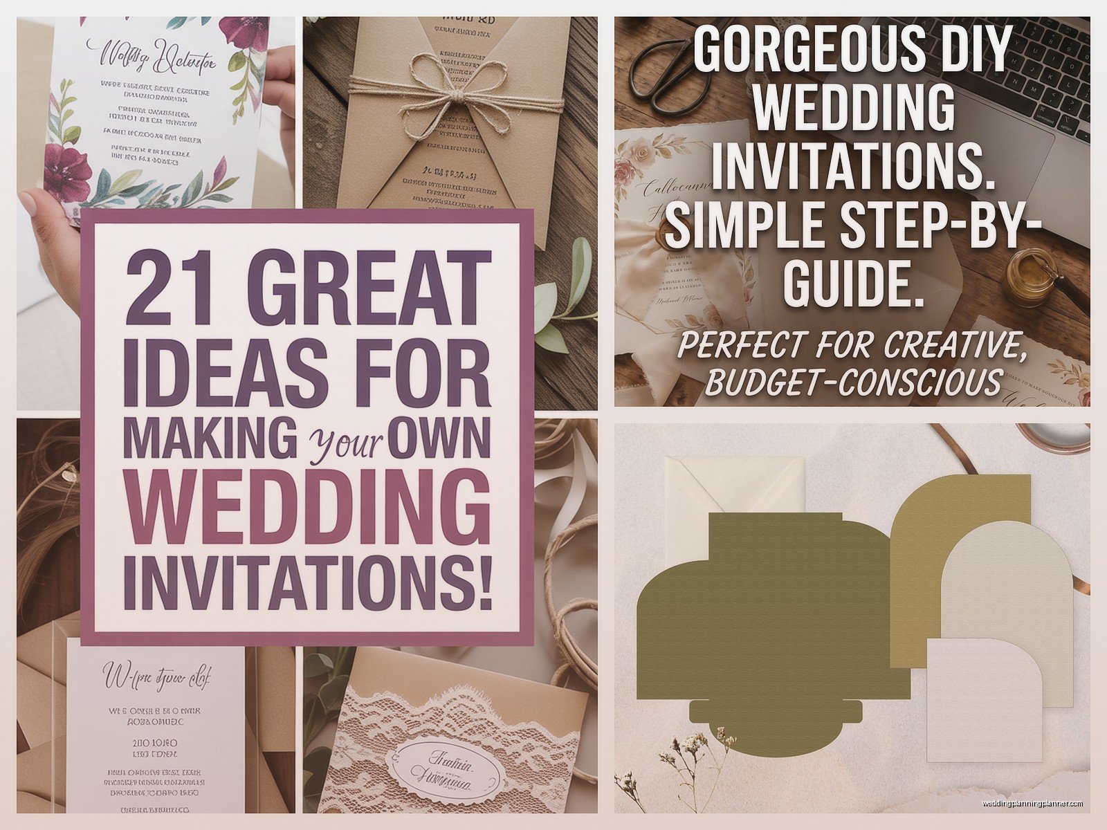 DIY Wedding Invitations Templates: Handmade Downloads