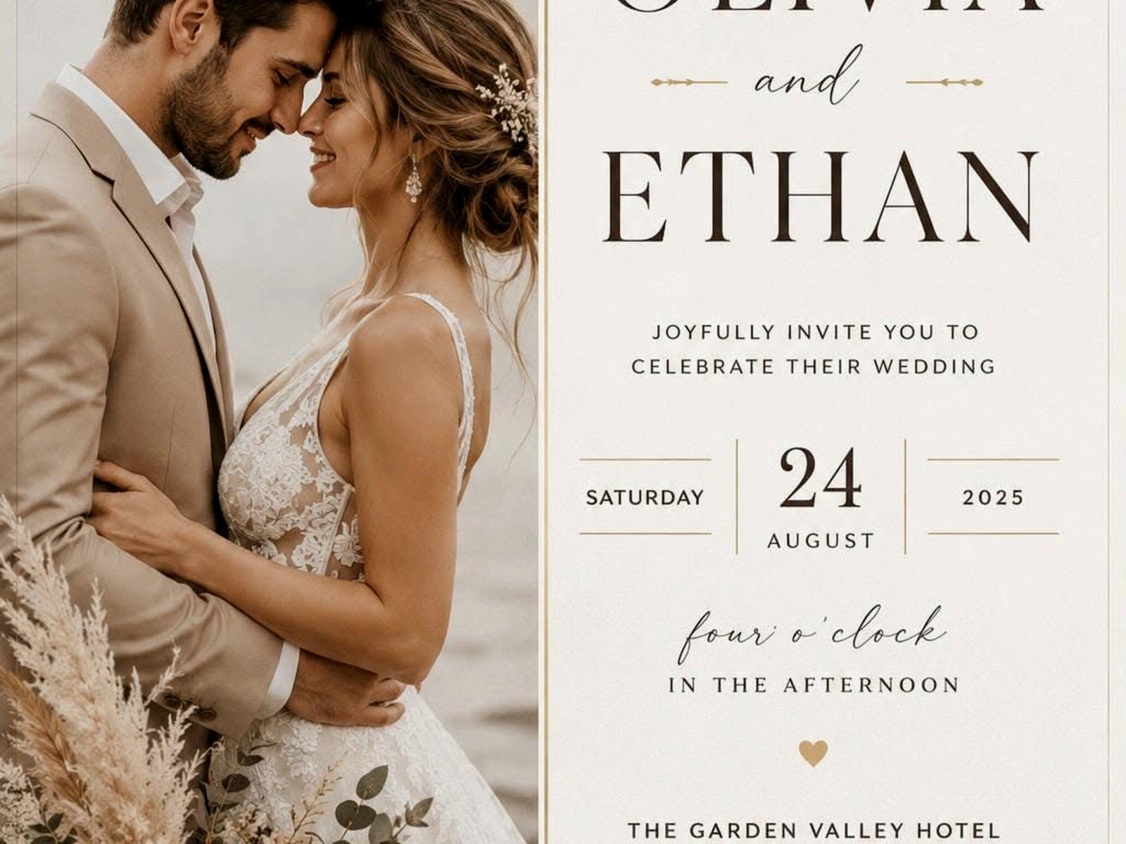 Download Wedding Invitation Template: Instant Digital Files