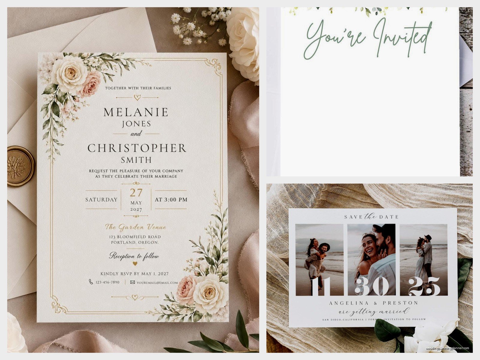 Downloadable Wedding Invitations: Instant Digital Templates