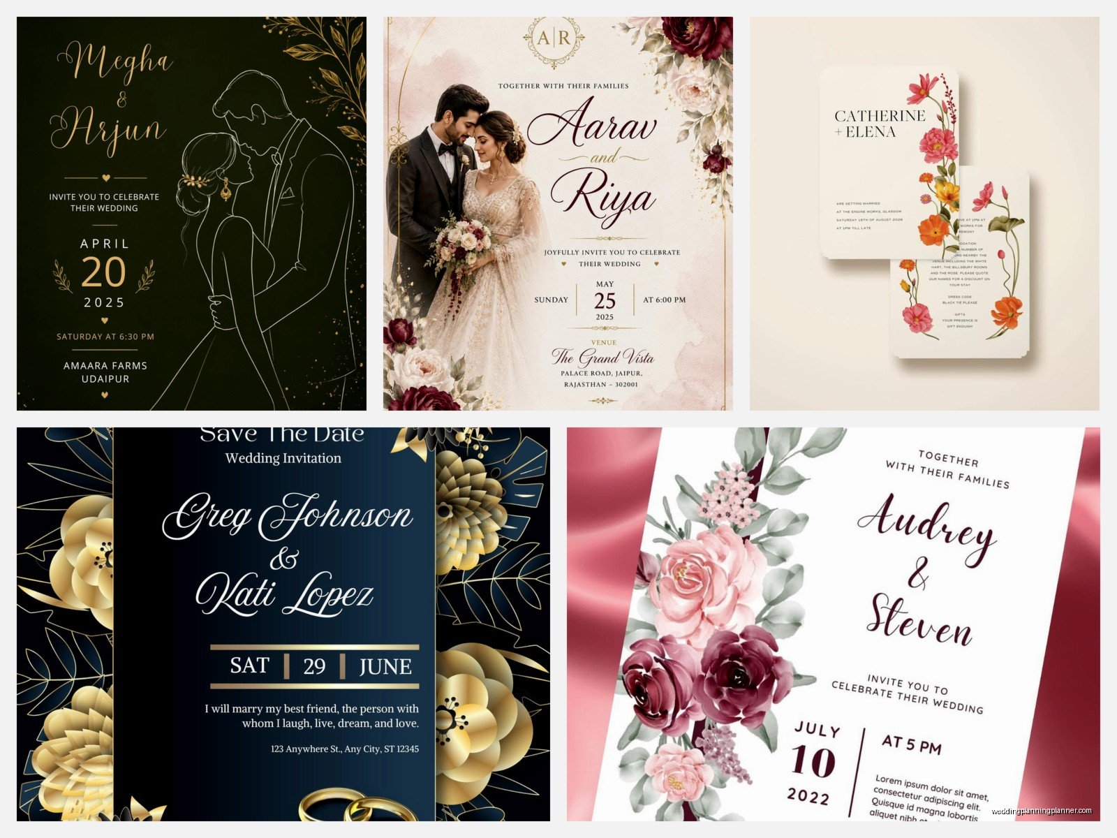 Editable Wedding Invitation: Customizable Template Files