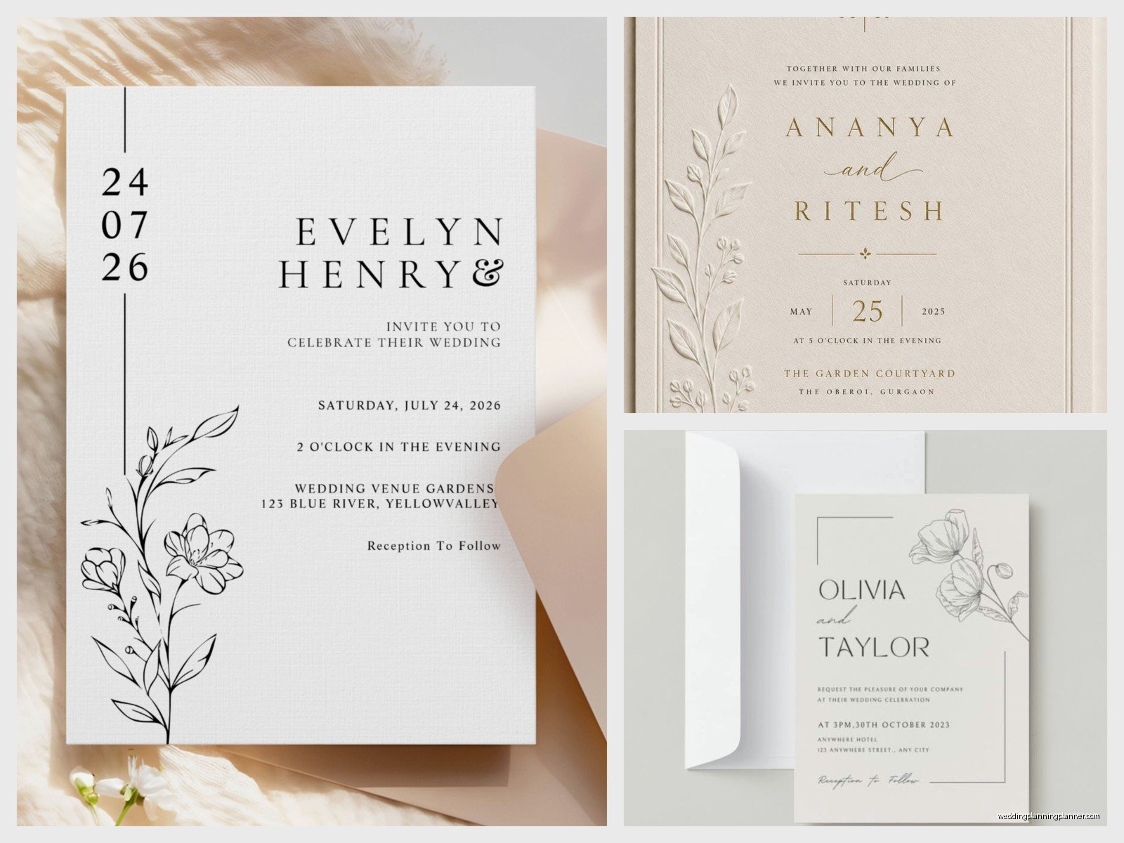 Elegant Wedding Invitation Templates: Sophisticated Downloads