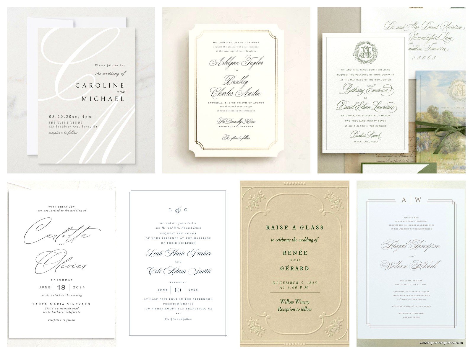Formal Wedding Invitation Templates: Traditional Downloads